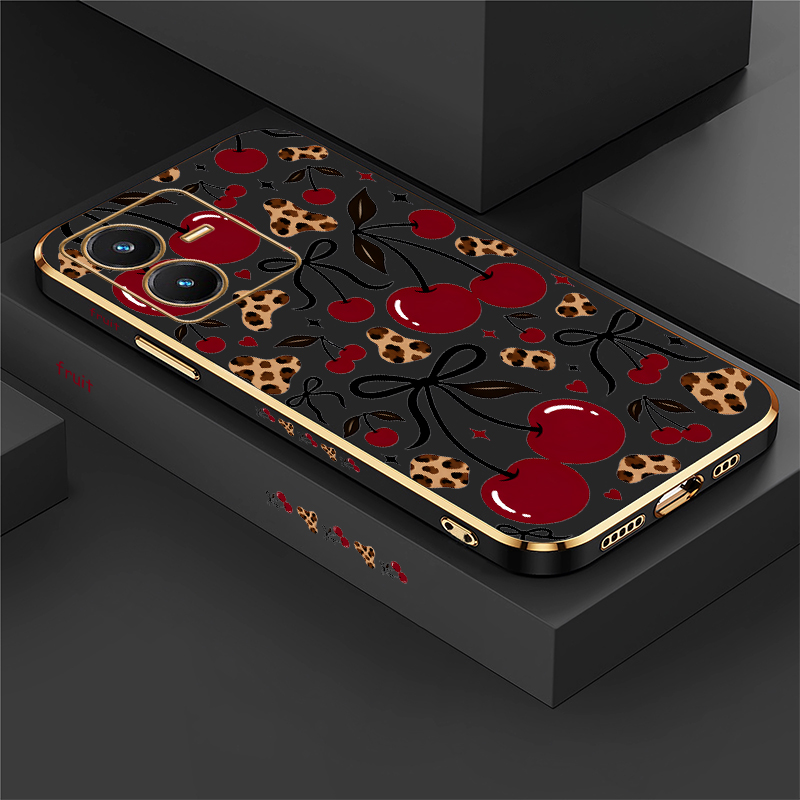 Vivo V40 - Etui z nadrukiem wiśni do Vivo